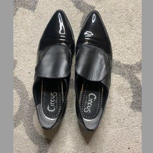 Black Patent Crocodile Loafers